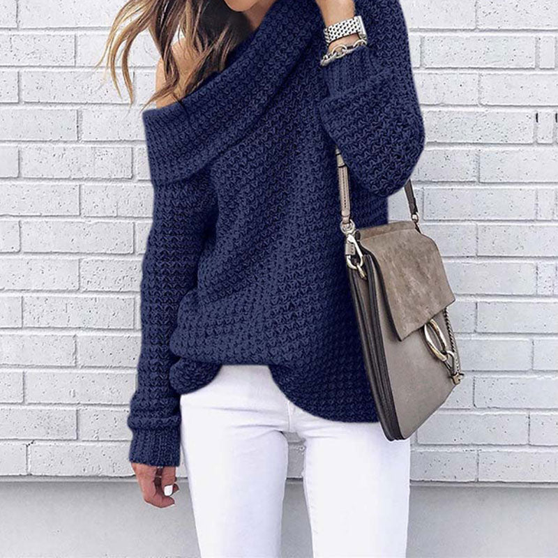 Adel Sweater | Women's Wide Neck Knitted Sweater