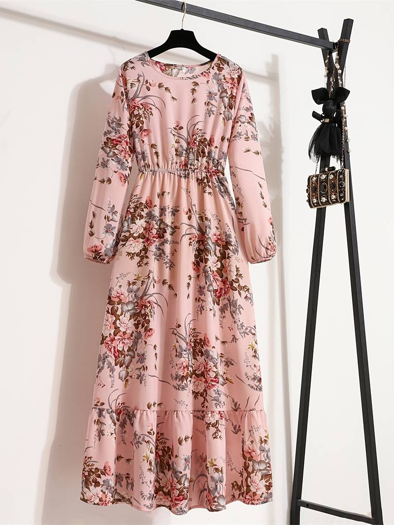 Abella - Bohemian maxi dress with floral print.