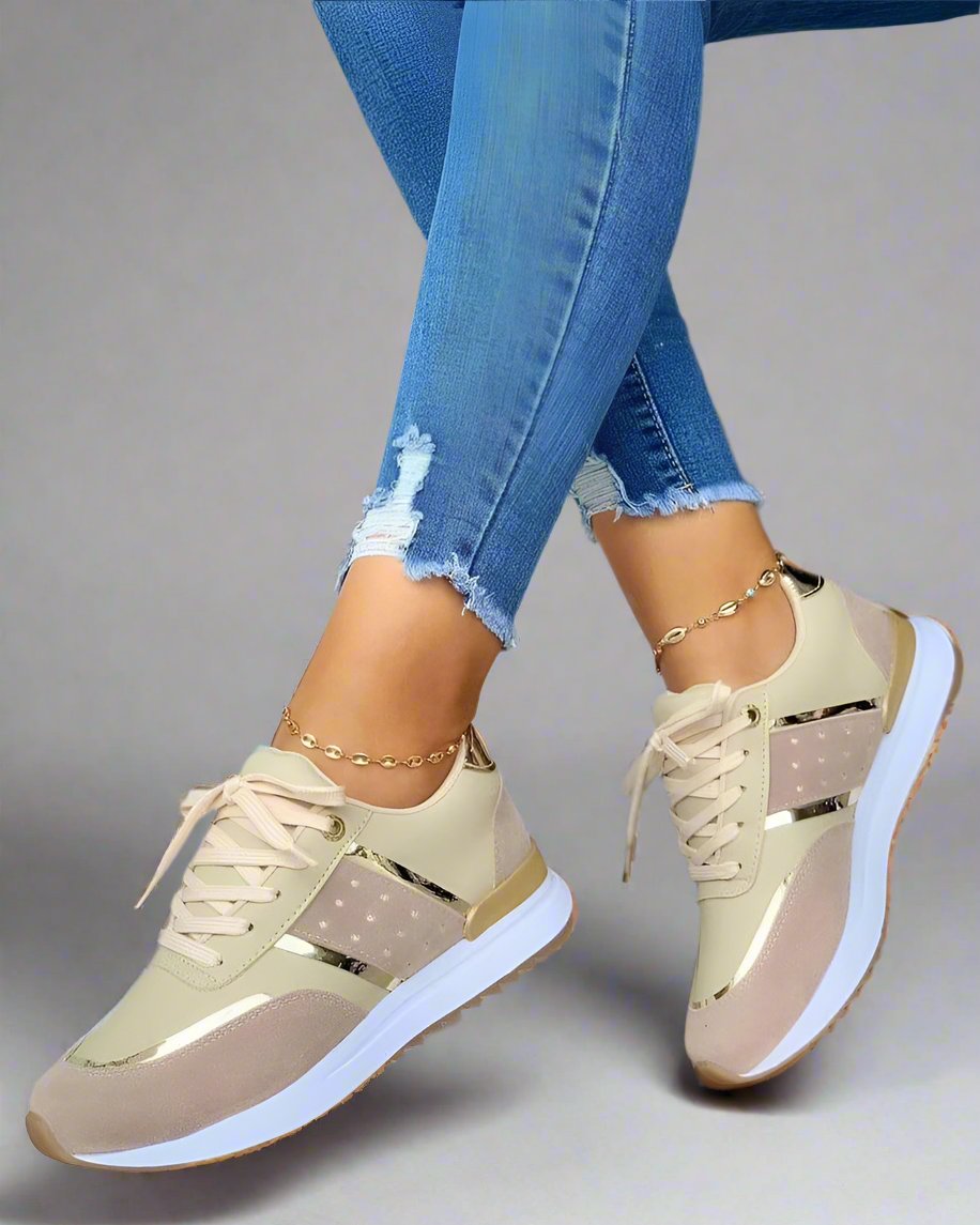 Diamanda Sneakers | Comfortable & Stylish with Color Accent |.