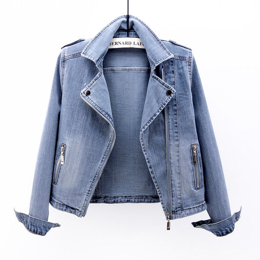 Washed denim jacket for women - Aerin