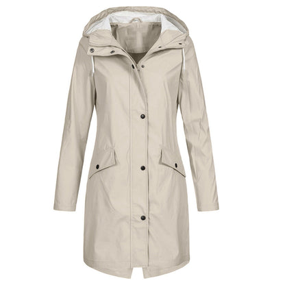 Stylish windproof women's raincoat - Rieka