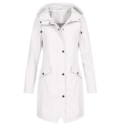 Stylish windproof women's raincoat - Rieka