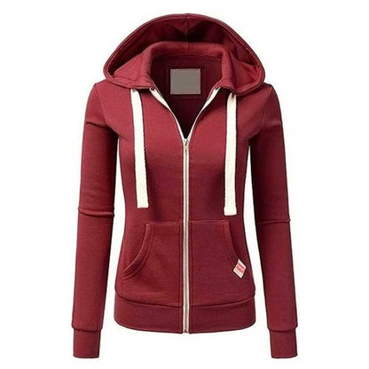 Jess | Fleece Zip Up Hoodie Met Adjustable Capuchon