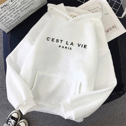 Jess | Dames Sweatshirt Met Stijlvolle Letterprint En Capuchon