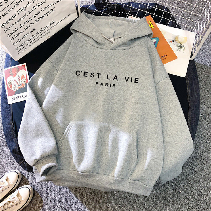 Jess | Dames Sweatshirt Met Stijlvolle Letterprint En Capuchon