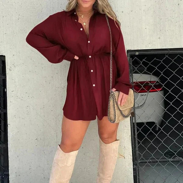 Marcelina - Romper dress with long sleeves.