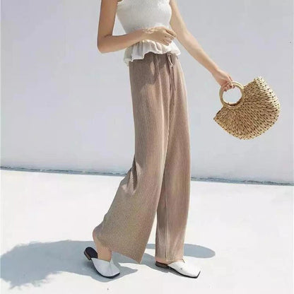 Thérèse - Pleated wide-leg pants for summer