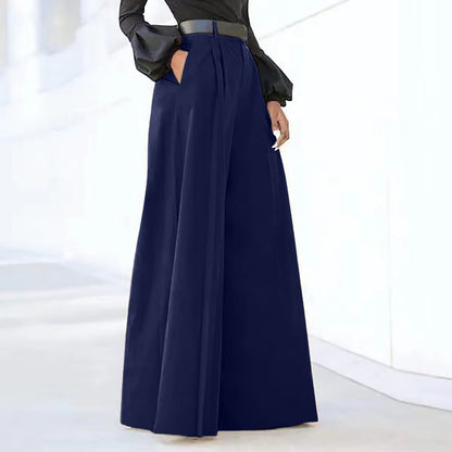 Amélie - Elegant wide-leg pleated pants for women