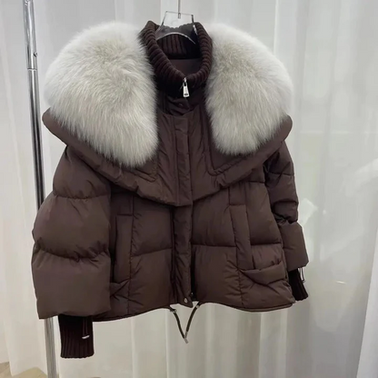 Warm winter fur jacket for women - Lien