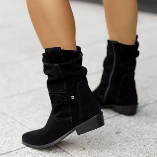 Nikki | Low suede boots