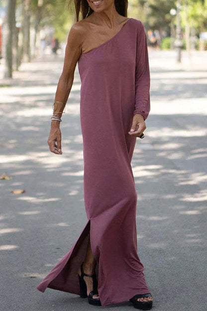 DIxie -Maxi dress with one shoulder