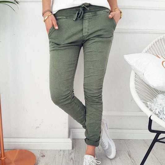 Nadine - Lightweight Women's Casual Pants with Elastic Waistband