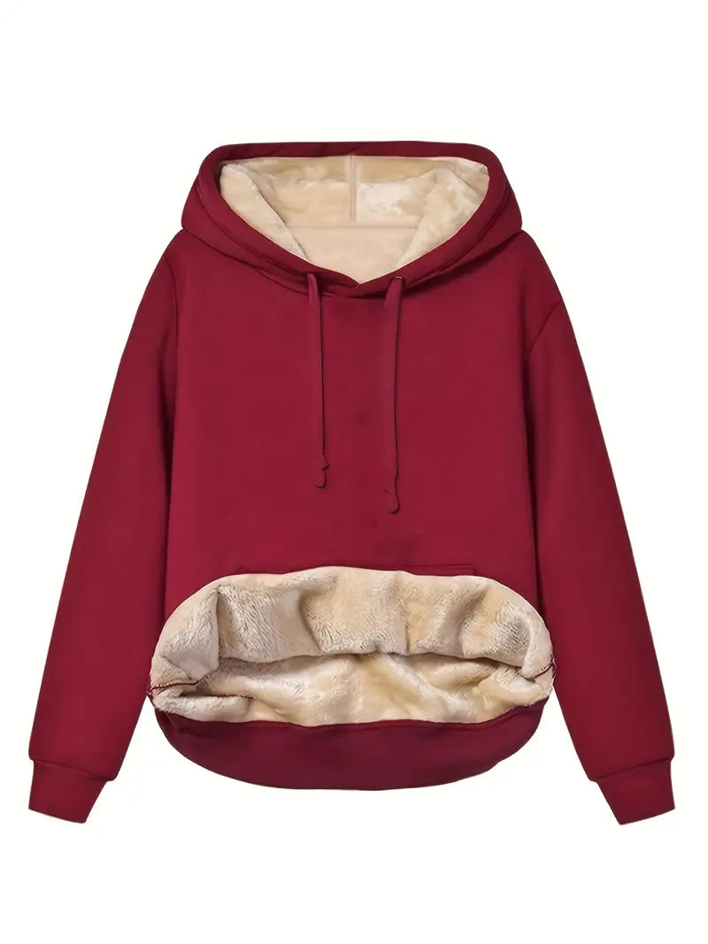 Cozy pocket hoodie for women