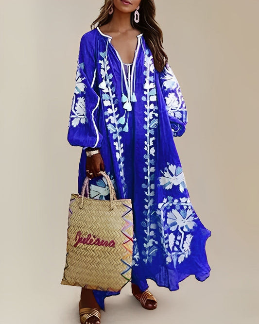 Lovia - Loose retro boho dress