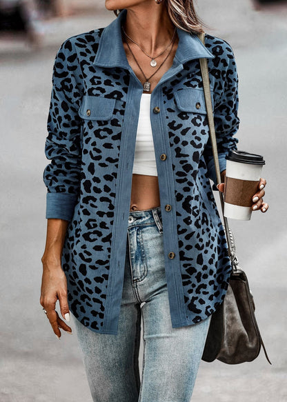 Emmy | Ladies chic jacket with leopard print