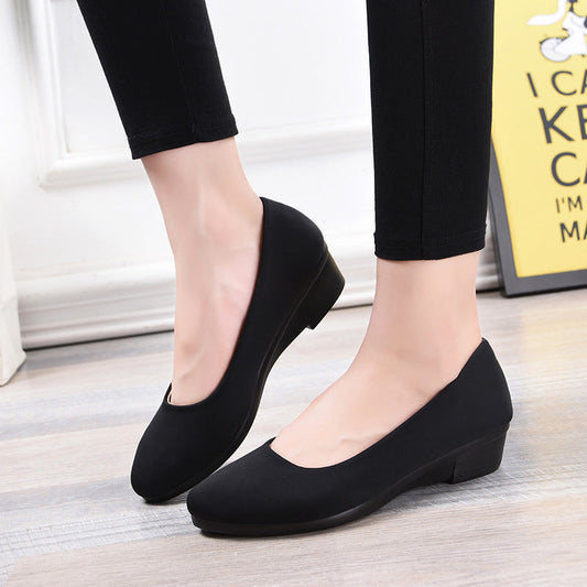 Sophia - solid slip-on shoes with flat soles