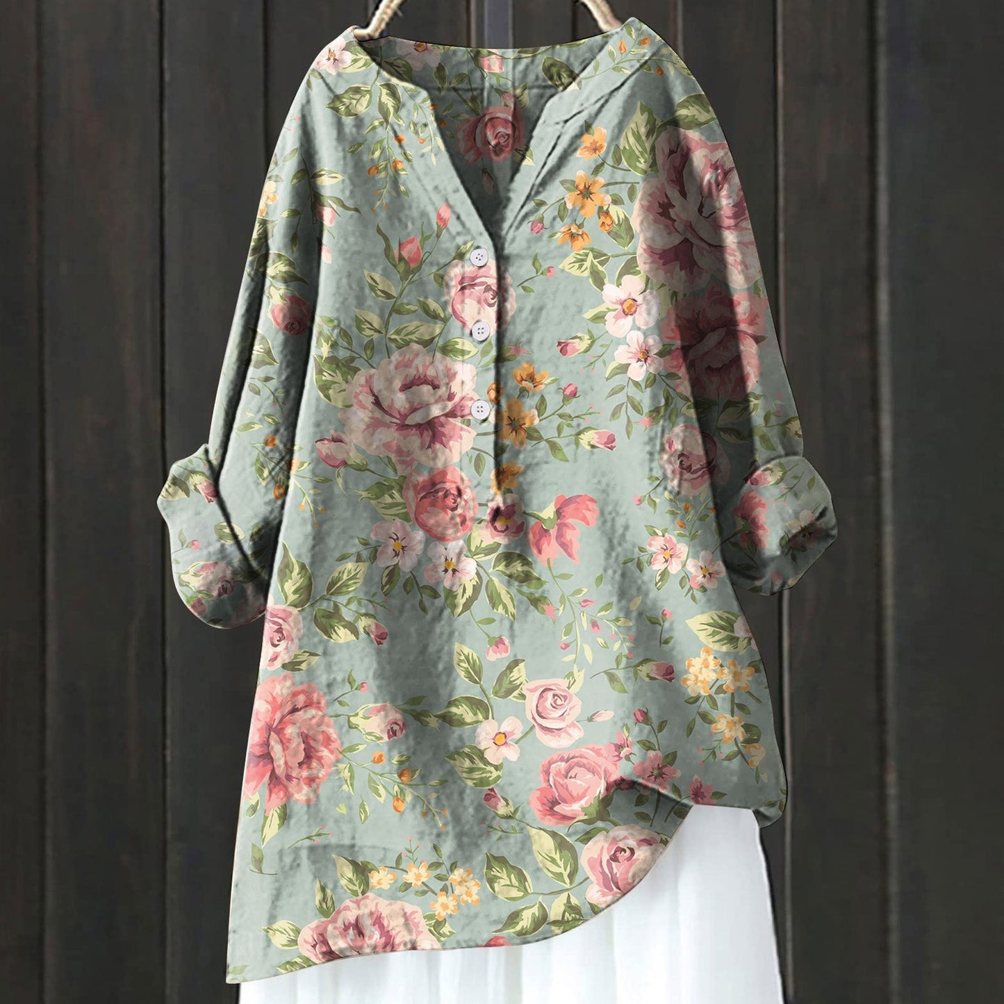 Juliette™ | Floral shirt dress