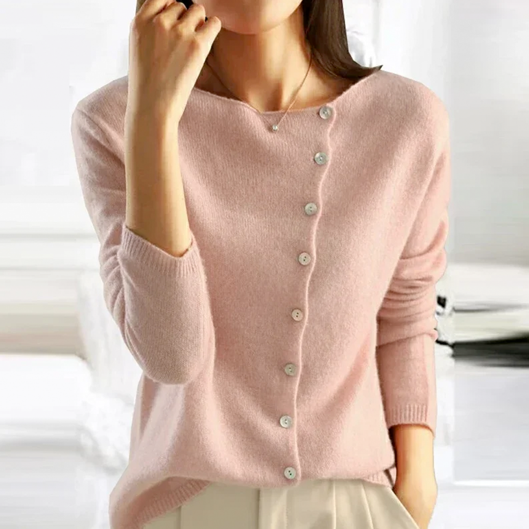 Buttoned sweater for women