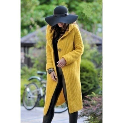 Xiria Coat | Vintage Knitted Long Coat