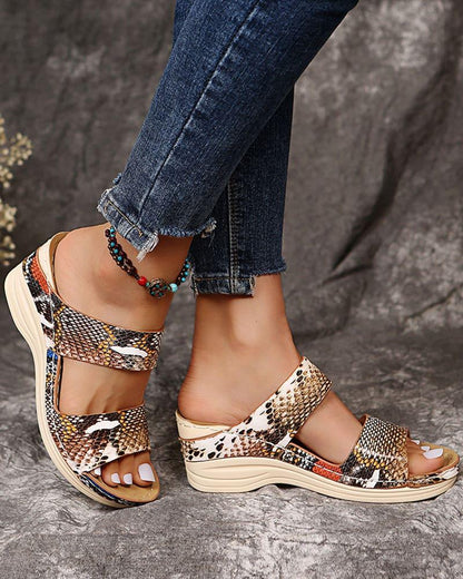 Erica Sandals | Summer Animal Print Stiletto Heels