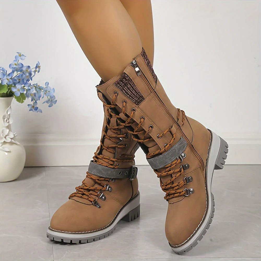 Fashionable high snow boots for women