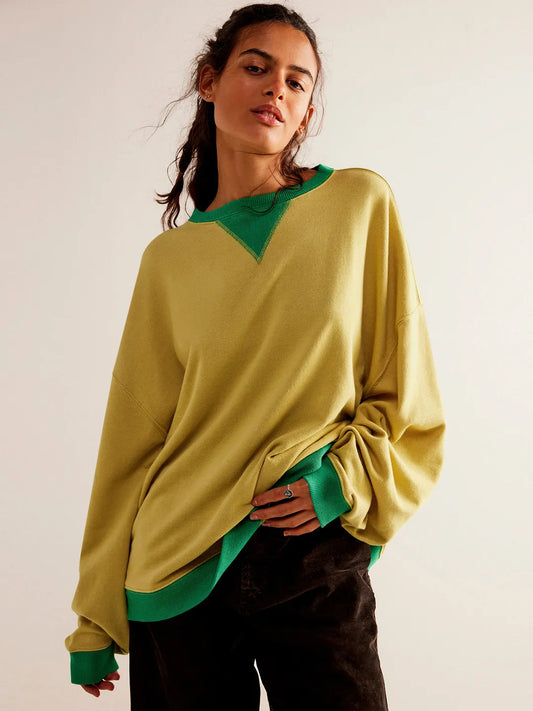 Jess | Colorful Sweatpullover With Lantern Sleeves Casual