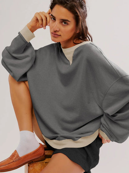 Jess | Colorful Sweatpullover With Lantern Sleeves Casual