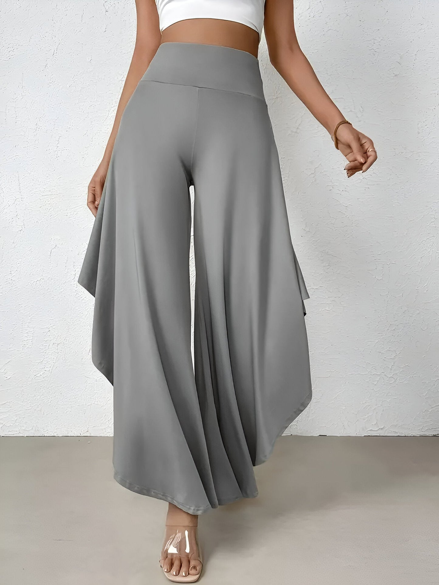 Daniella | Asymmetrical shirt wide pants