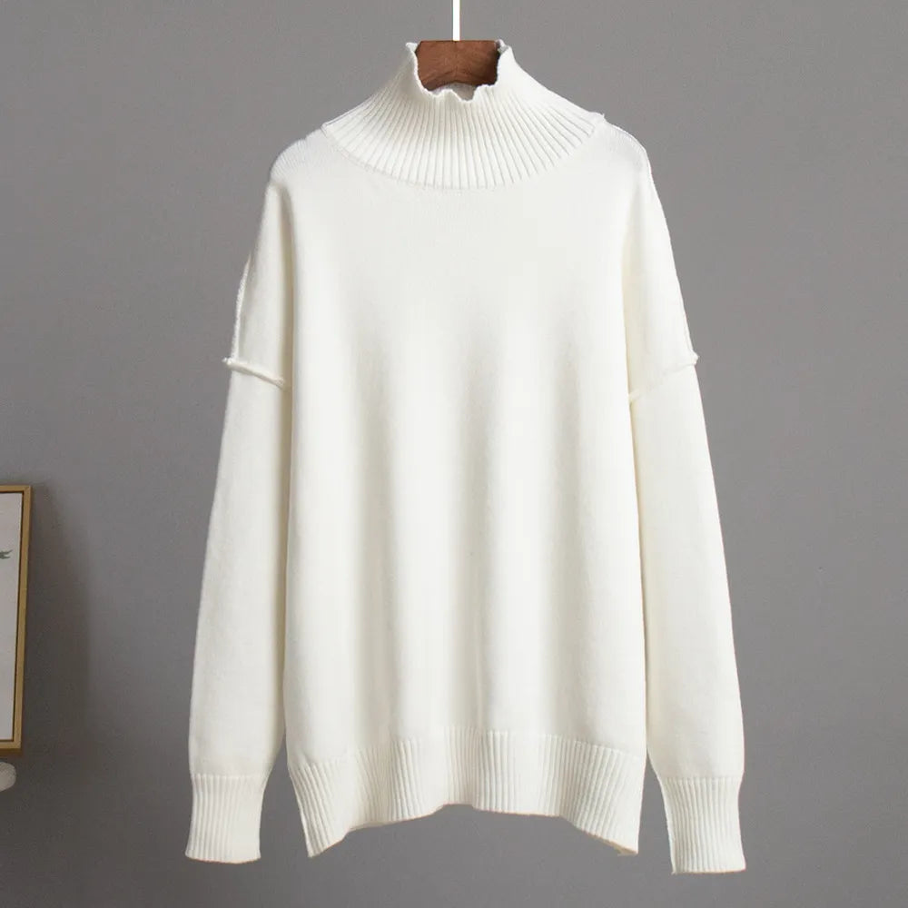 Vivien - Solid color turtleneck sweater