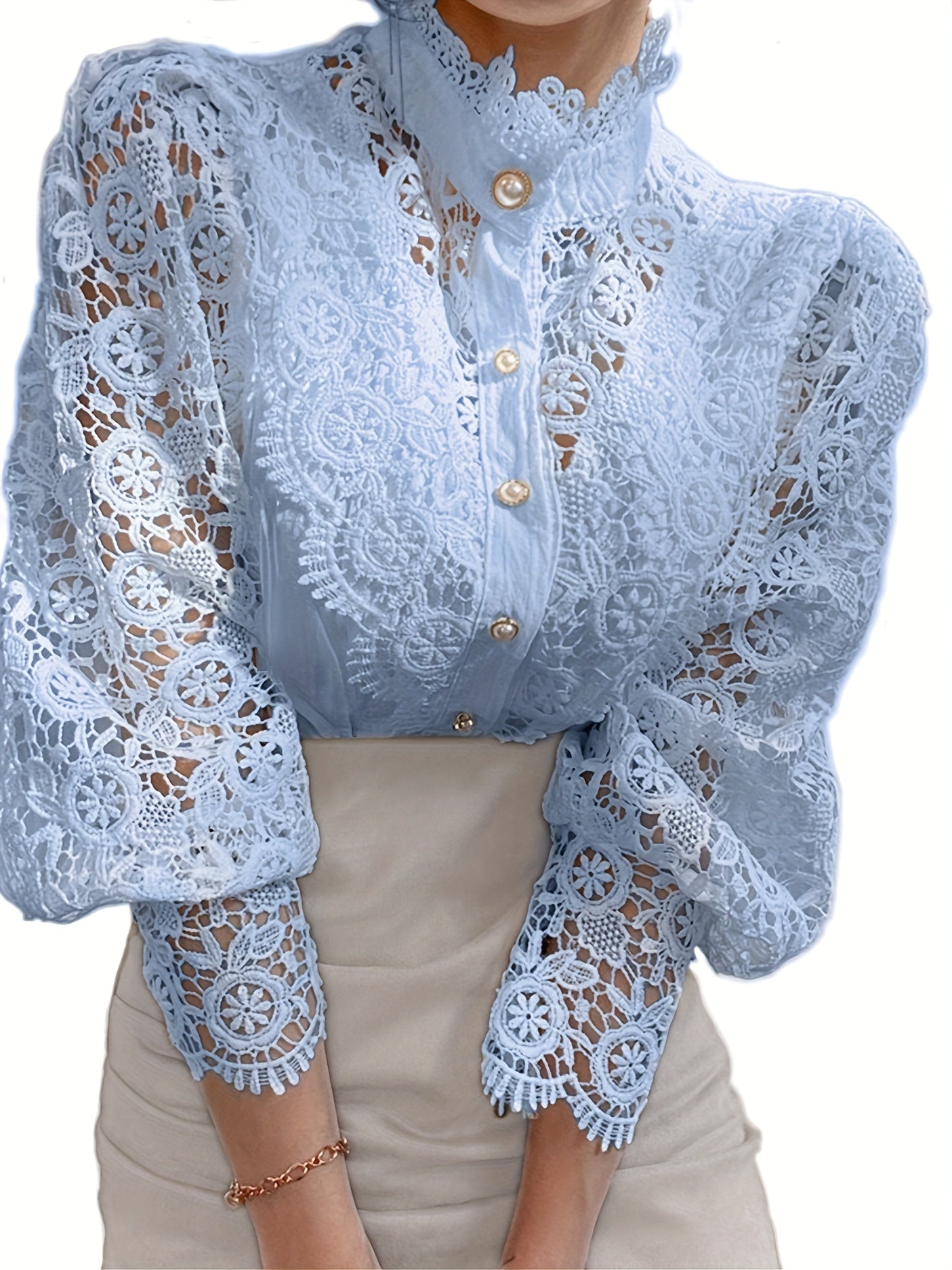 Liesbeth Blouse | Long Sleeve Lace Blouse