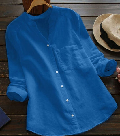 Cotton linen casual shirt