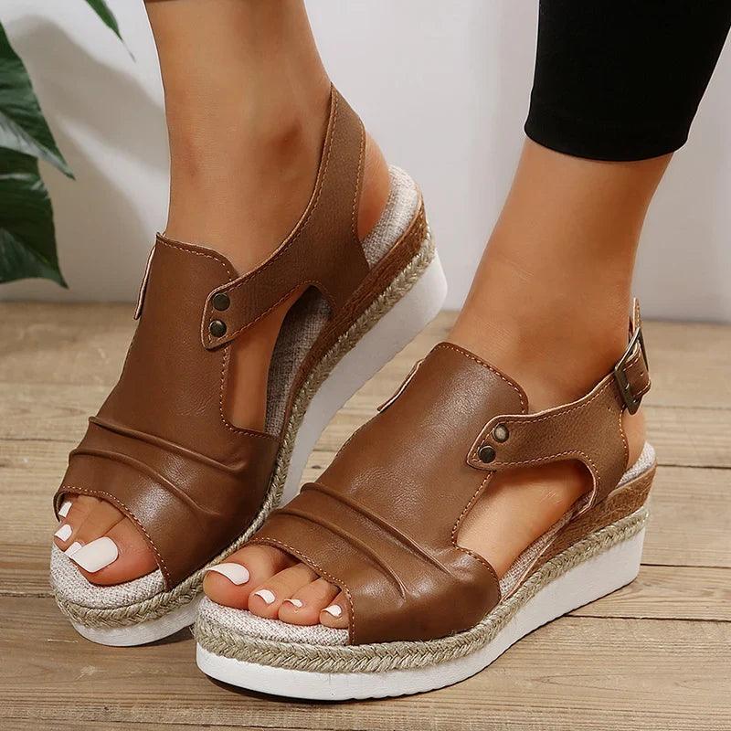 Faiga Sandals | Stylish Wedge Heel Summer Sandals