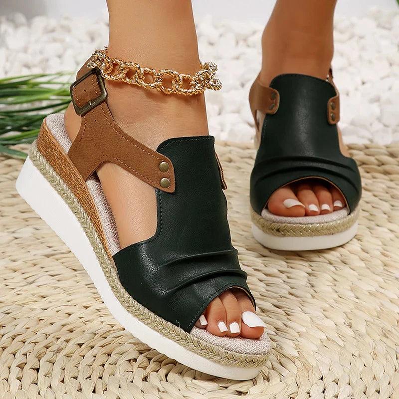 Faiga Sandals | Stylish Wedge Heel Summer Sandals