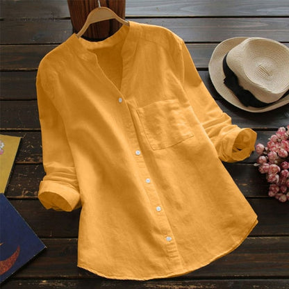 Cotton linen casual shirt