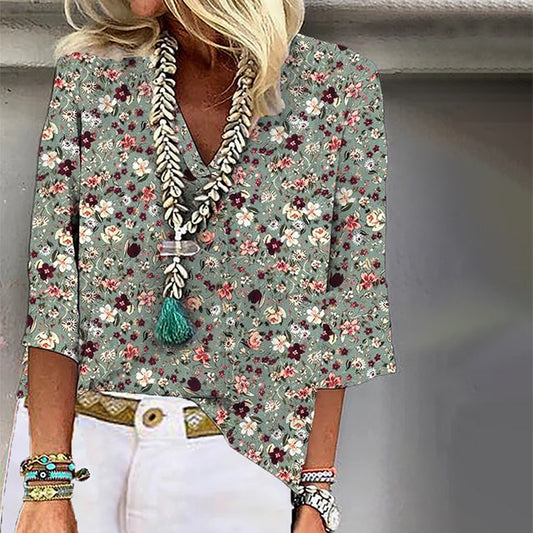 LANE | Elegant blouse with floral design