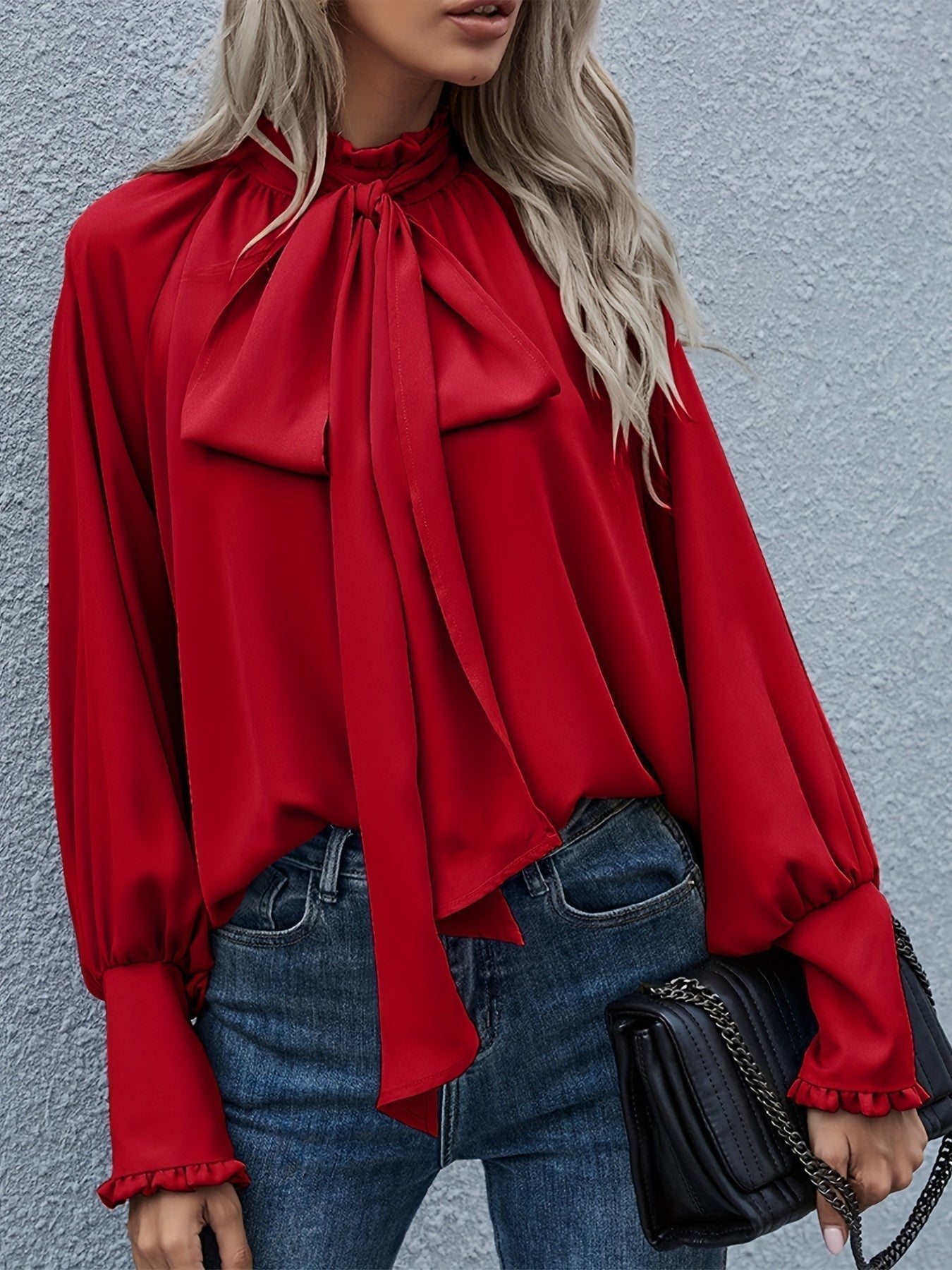 Francy Bloes | Long Sleeve Ruffled Blouse