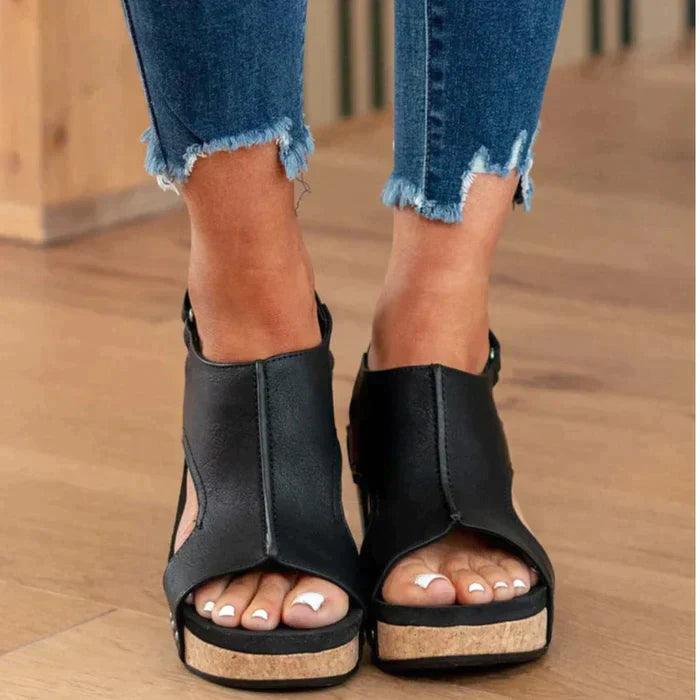 Fidelma Sandals | Comfortable Summer Wedge Sandals