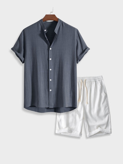 Men's trendy leisure set [Shirt+Shorts] - Xander