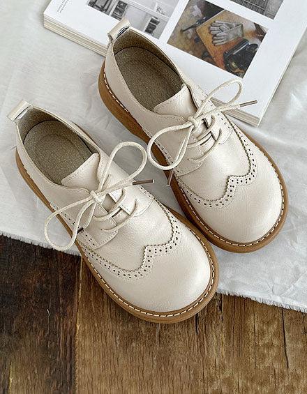 Helene Shoes | Wide Brogue Style Oxford Shoes