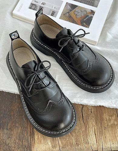 Helene Shoes | Wide Brogue Style Oxford Shoes