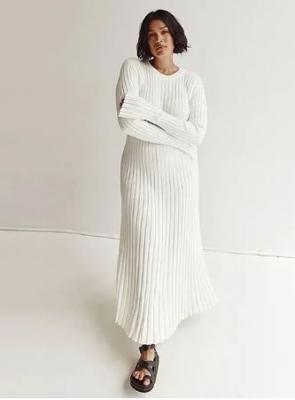 Amanda - Long knit dress for ladies