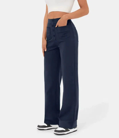 Fleur | Elastic high-waisted pants