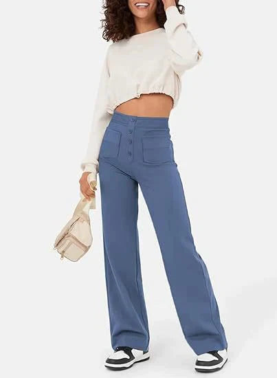 Amabel - High-waisted pants with stretch