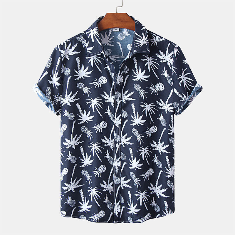 Unique shirt with short sleeves and print