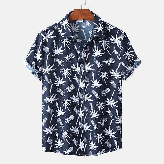 Unique shirt with short sleeves and print