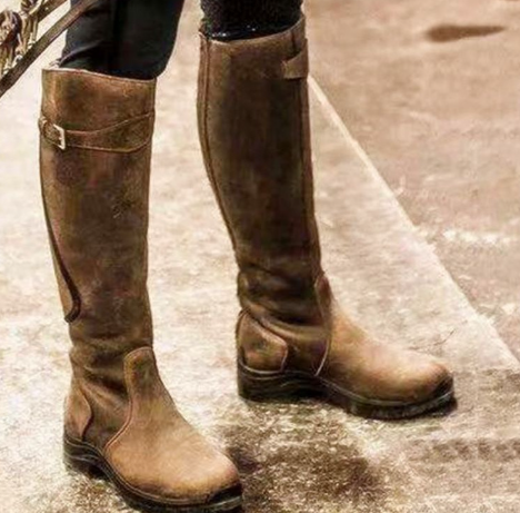 Megan - High-cut leather boots