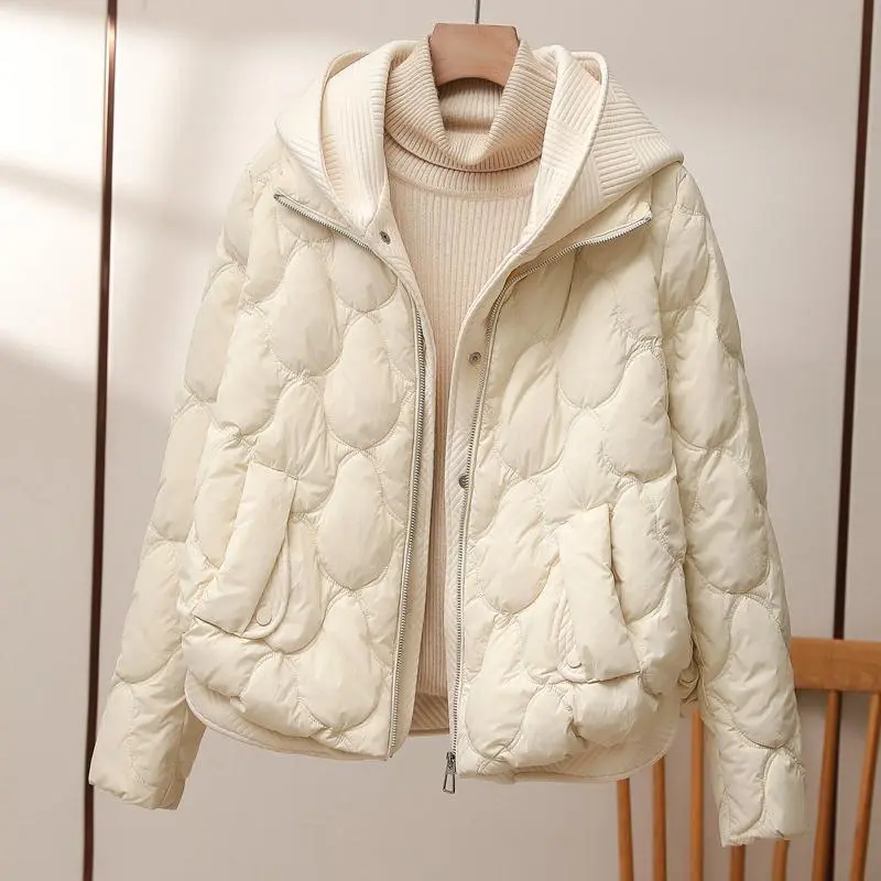 Quilted jacket with pattern for women