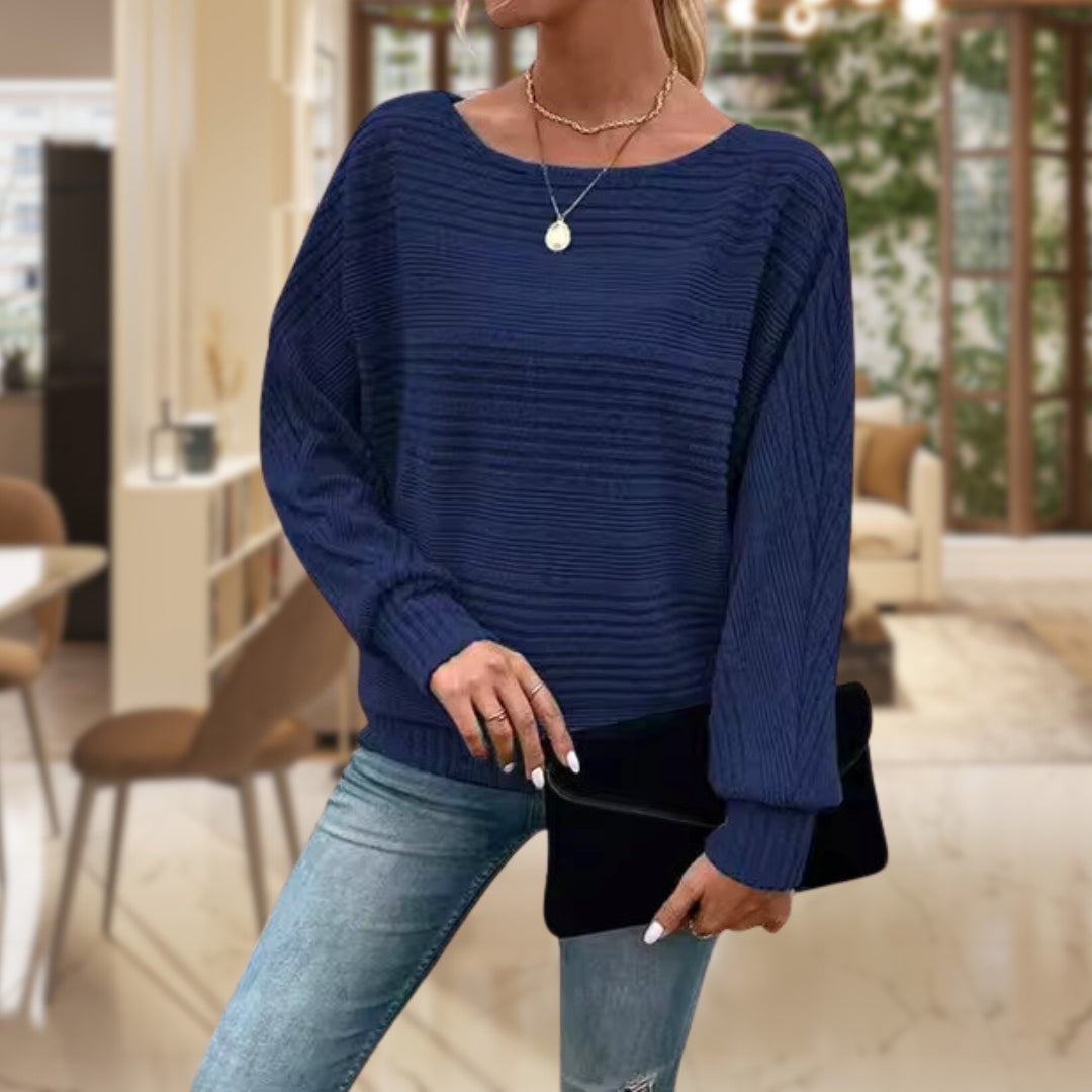 Ynez - Casual Round Neck Sweater for Women