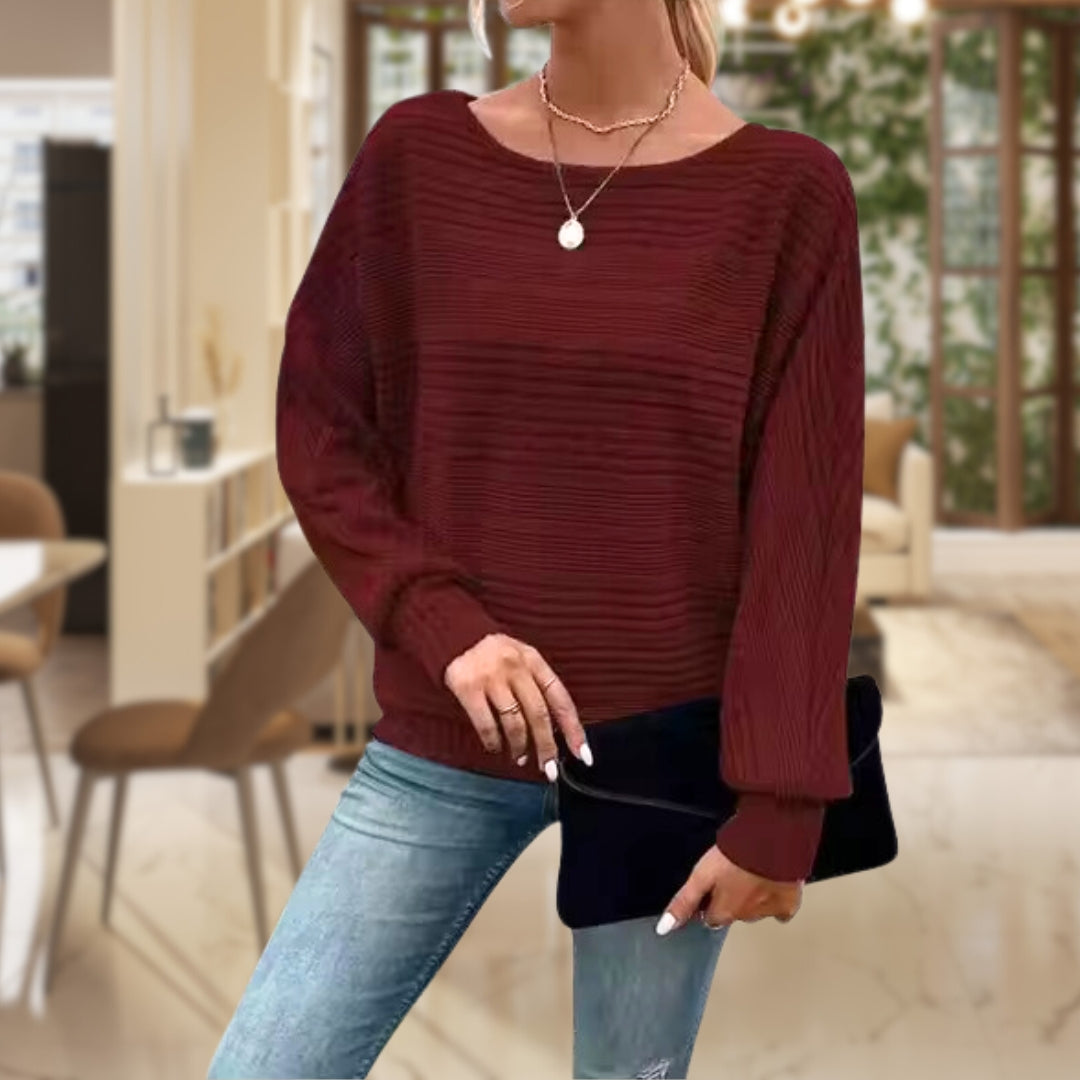 Ynez - Casual Round Neck Sweater for Women