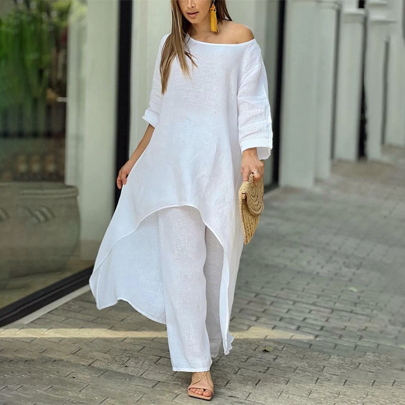 Ylva - Cozy Oversized Shirt Set for Women